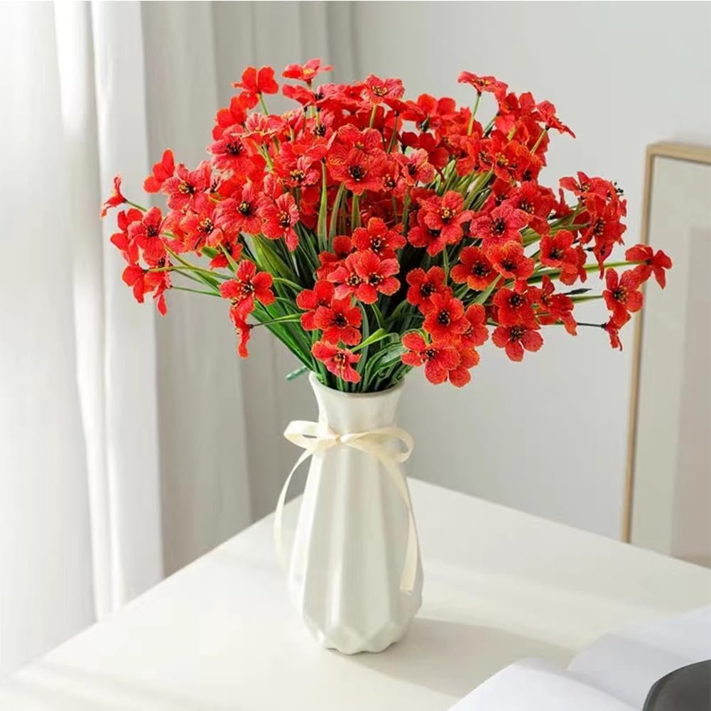 Geometric folded shape ceramic flower vessel with fabric accent, artistic structured design decorative jar for contemporary indoor styling - Image 2